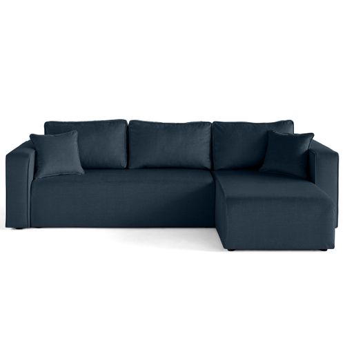 Housse En Velours Bleu Pour Canapé Déhoussable Topaze