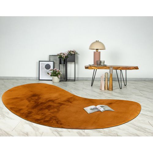 Joy - Tapis Organique - Fausse Fourrure - Orange