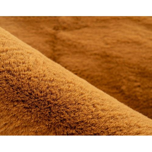 Joy - Tapis Organique - Fausse Fourrure - Orange