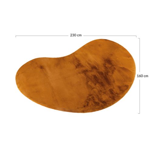 Joy - Tapis Organique - Fausse Fourrure - Orange