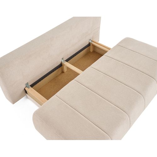 Canapé  Convertible 3 Places Harper En Tissu Texturé Beige
