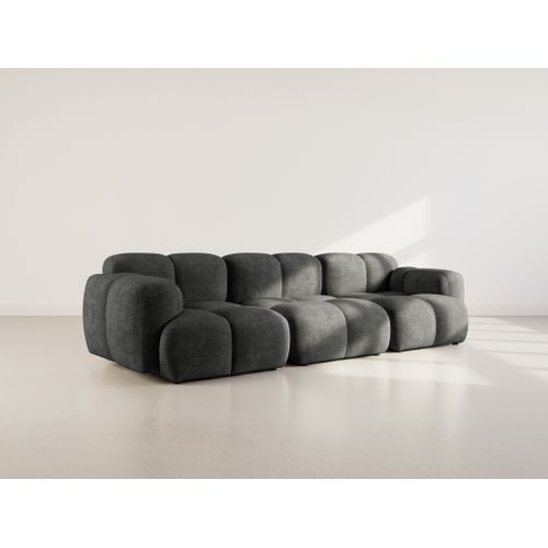 Grace - Canapé Modulable 3 Places En Velours Texturé