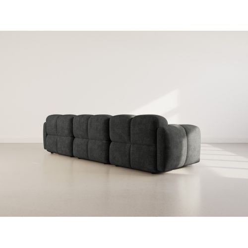 Grace - Canapé Modulable 3 Places En Velours Texturé