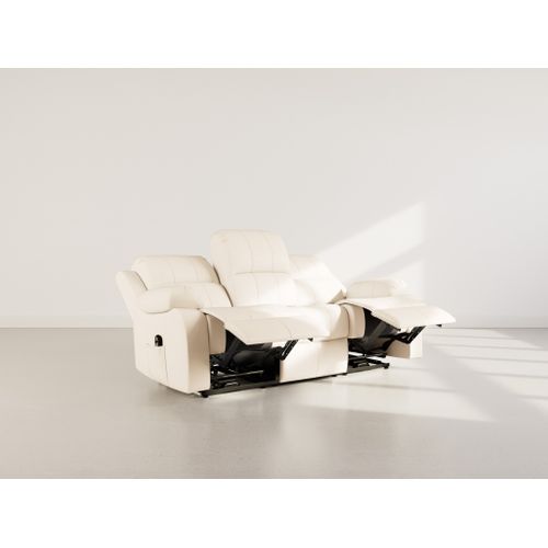 Canapé  Convertible 3 Places Armand En Simili Beige