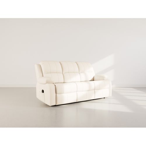 Canapé  Convertible 3 Places Armand En Simili Beige