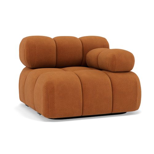 Ruby - Module D'assise Droit En Velours Texturé