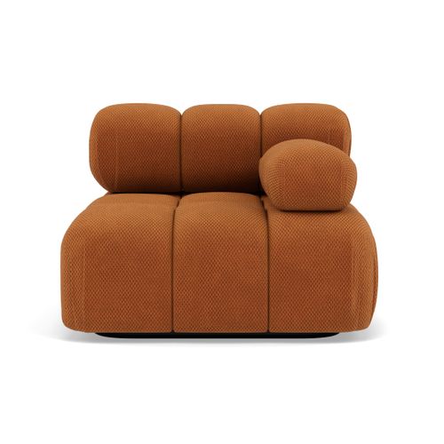 Ruby - Module D'assise Droit En Velours Texturé