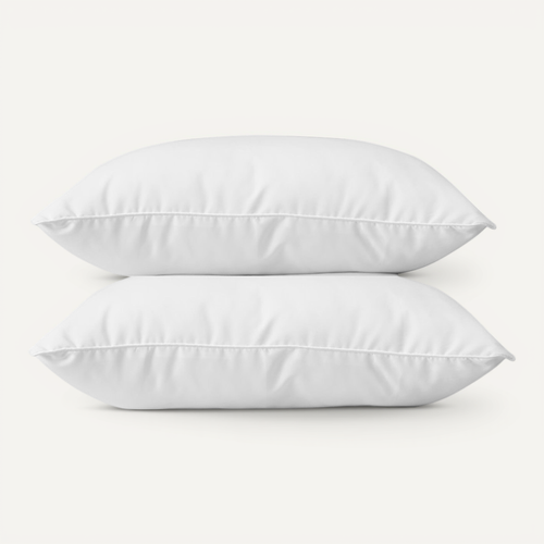 Lot De 2 Oreillers 45 X 70 Cm Blanrêve Gamme "douceur" Traité Anti Acarien - Blanc - 45x70 Cm