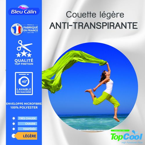 Couette Légère Anti Transpirante 200 Gr/m² Cm 90 X 190 Cm - Blanc - 140x200 Cm