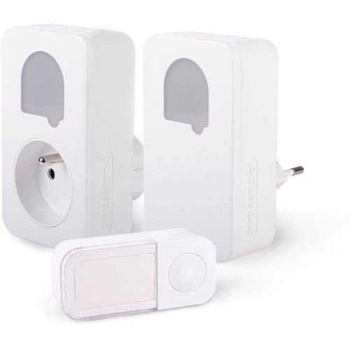 Carillon Sans Pile Sone Duo - Lot 2 Carillons, Bouton Cinétique Ip65, 25 Mélodies