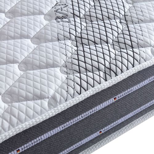 Maxi Bamboo 160x200 Matelas Mousse Tissu Bambou - Hauteur 24 Cm - Soutien Ferme