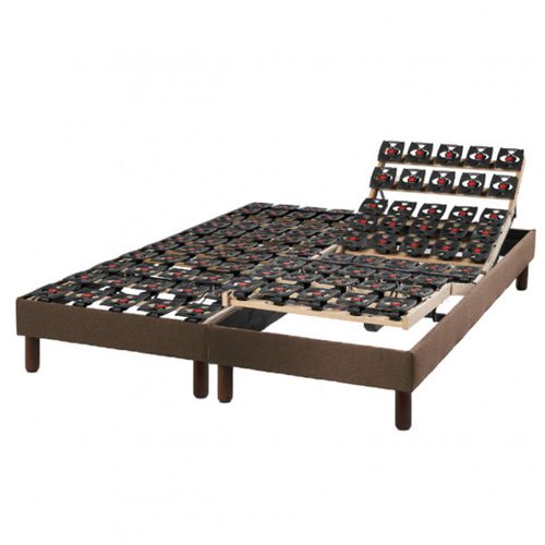 Lit Électrique 70x190 Sommier à Plots, Matelas Ressorts Essenzia Zen