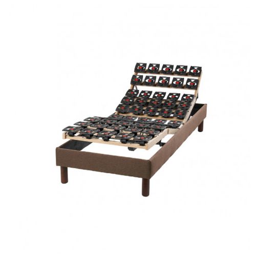 Lit Électrique 70x190 Sommier à Plots, Matelas Ressorts Essenzia Zen
