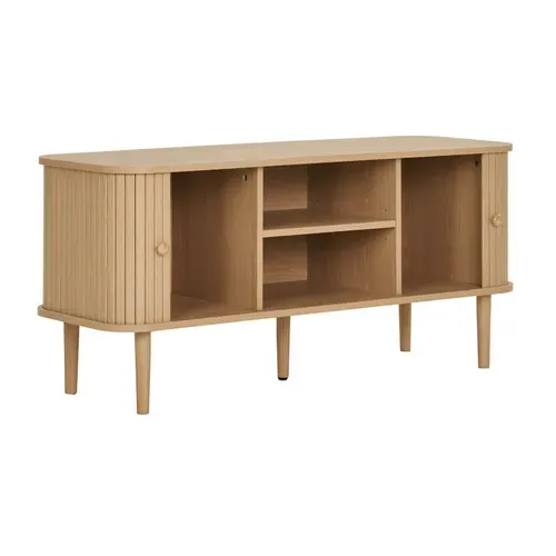 Perle- Banc TV Décor Bois Naturel 113 Cm