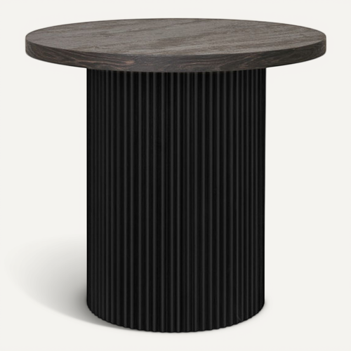 Mido- Table D'appoint D.48 Cm Brun Foncé