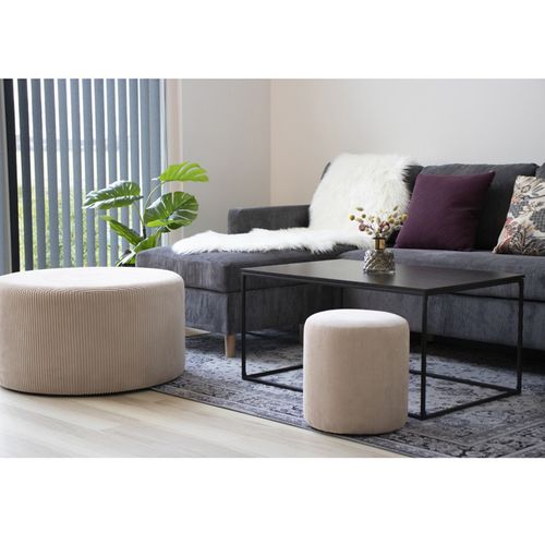 Chic-table Basse Noire 90x60 Cm