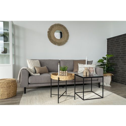 Abaca-table D'appoint En Métal Et Jacinthe D'eau 50 Cm