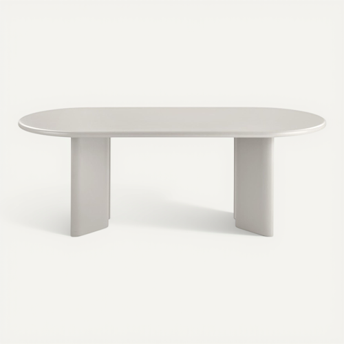 Armor-table à Manger Ovale 8/10 Personnes 220 Cm, Coloris Sable