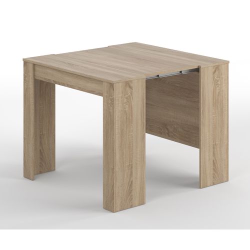 Console Extensible Coloris Chêne Canadien - Dim : 90 X 78 X 50 - 235 Cm