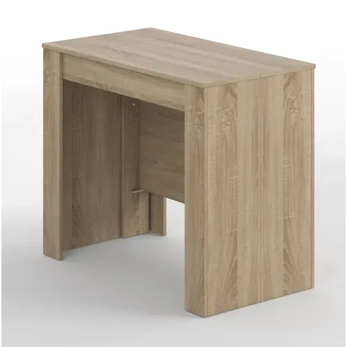 Console Extensible Coloris Chêne Canadien - Dim : 90 X 78 X 50 - 235 Cm