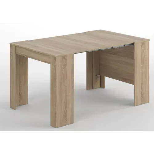 Console Extensible Coloris Chêne Canadien - Dim : 90 X 78 X 50 - 235 Cm