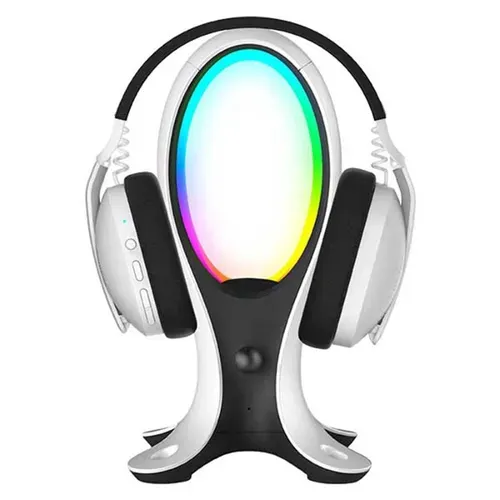 Electra Stand Pour Casque Gaming Avec Lampe LED Et Hub USB, Emplacement Pour Figurine