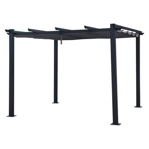Pergola Autoportante 3 × 3m Cassis Grise - Structure Aluminium