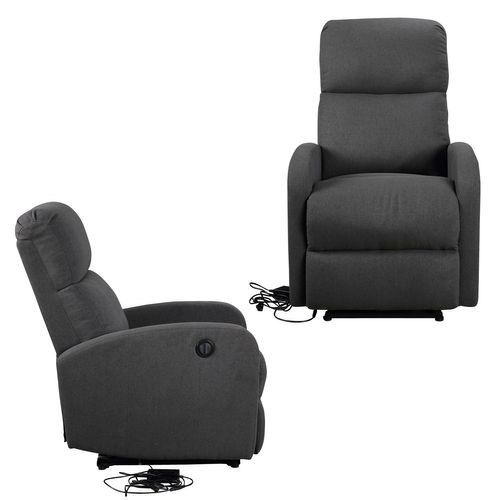 Fauteuil Électrique Inclinable Relax Gris Anthracite