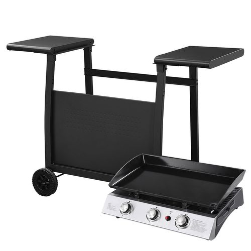 Plancha Au Gaz Séville - 3 Brûleurs 7,5kw + Chariot
