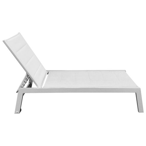 Bain De Soleil Barbados En Textilène Blanc - Aluminium Blanc