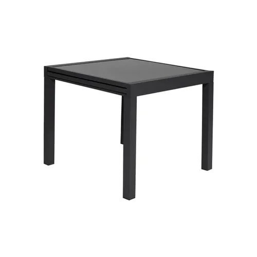 Salon De Jardin Lampedusa Extensible Textilène Gris 8 Pl. Aluminium Anthracite