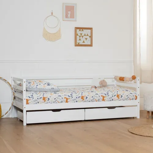 Lit Banquette Pour Enfant 190x90cm Avec Tiroirs Jules