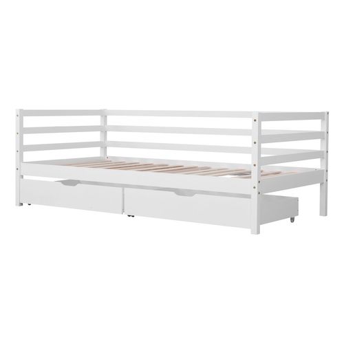Lit Banquette Pour Enfant 190x90cm Avec Tiroirs Jules