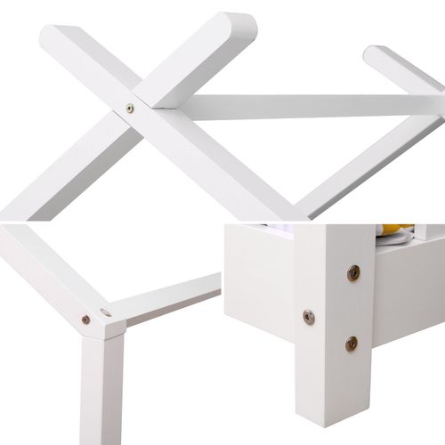 Lit Cabane Pour Enfant 190x90cm Blanc Gaspard