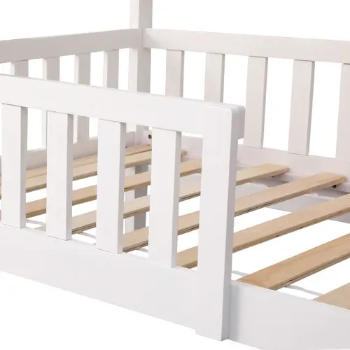 Lit Cabane Pour Enfant 190x90cm Blanc Marceau