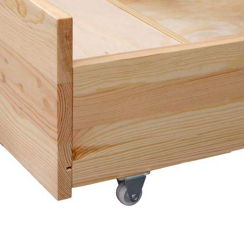 Lot De 2 Tiroirs De Rangement Bois Pour Lit