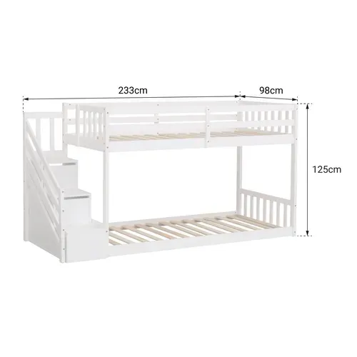 Lits Superposés Pour Enfants 190x90cm Blanc Celestine