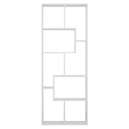 Bibliothèque 8 étagères Multiformes Blanche Jane
