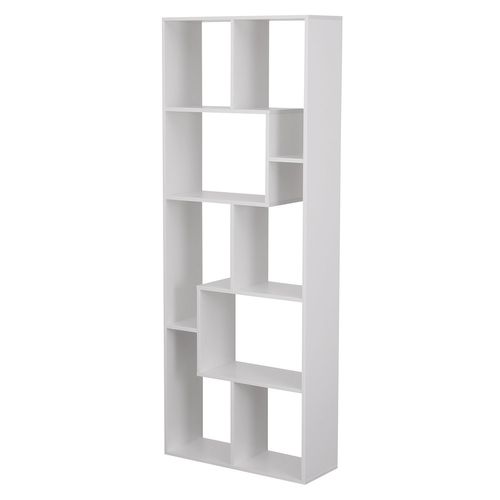 Bibliothèque 8 étagères Multiformes Blanche Jane