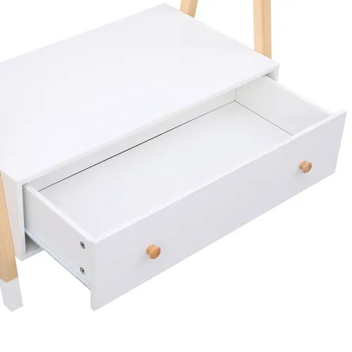 Penderie Pour Enfant Bois Et Blanche Avec Tiroir Lou