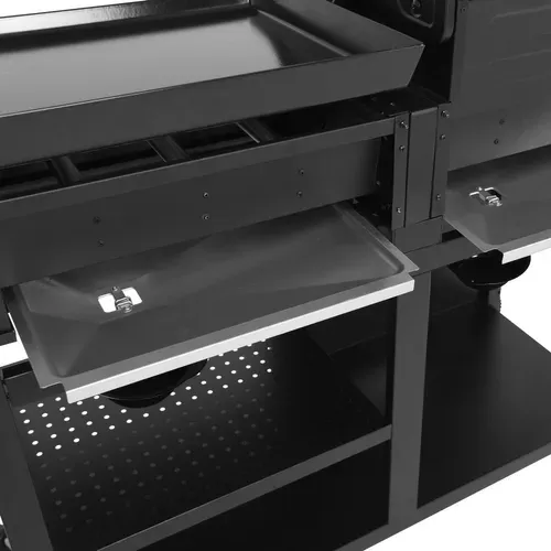 Barbecue Duo Au Gaz Vesuvio - 3 Brûleurs + Plancha 3 Brûleurs