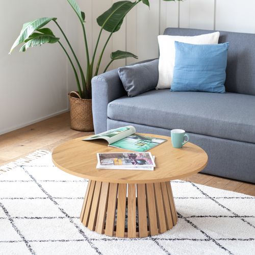 Table Basse Ronde 80cm Style Scandinave Liv
