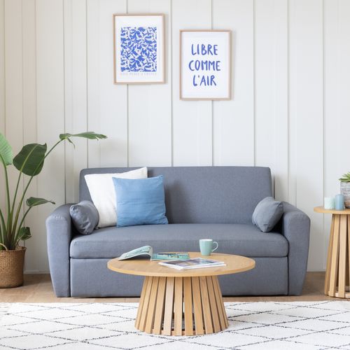 Table Basse Ronde 80cm Style Scandinave Liv