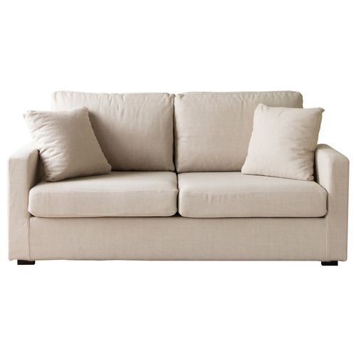 Canapé 3 Places Convertible Beige Bastien