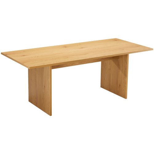 Ensemble Table 180cm Et 2 Bancs Style Scandinave Alma