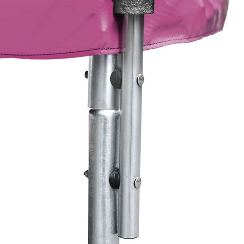 Trampoline 305cm Réversible Rose/gris Adelaïde + échelle, Bâche Et Kit D'ancrage