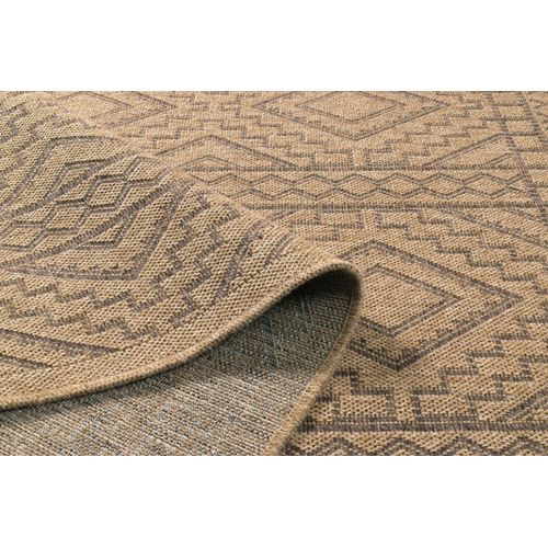 Tapis De Salon Intérieur Extérieur Rectangle Nature  Aspect Jute Marron 50x80cm