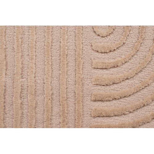 Tapis De Salon Beige Graphique Bianca Diamètre 120