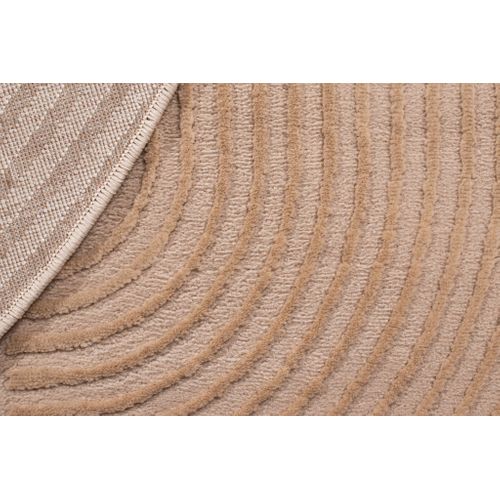 Tapis De Salon Beige Graphique Bianca Diamètre 120