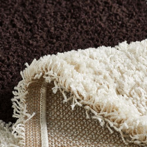 Tapis De Salon Motif Géométrique Marron Palerme 160x230
